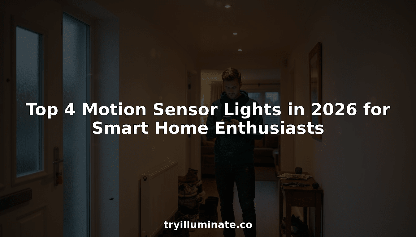Top 4 Motion Sensor Lights in 2026 for Smart Home Enthusiasts - Tryilluminate