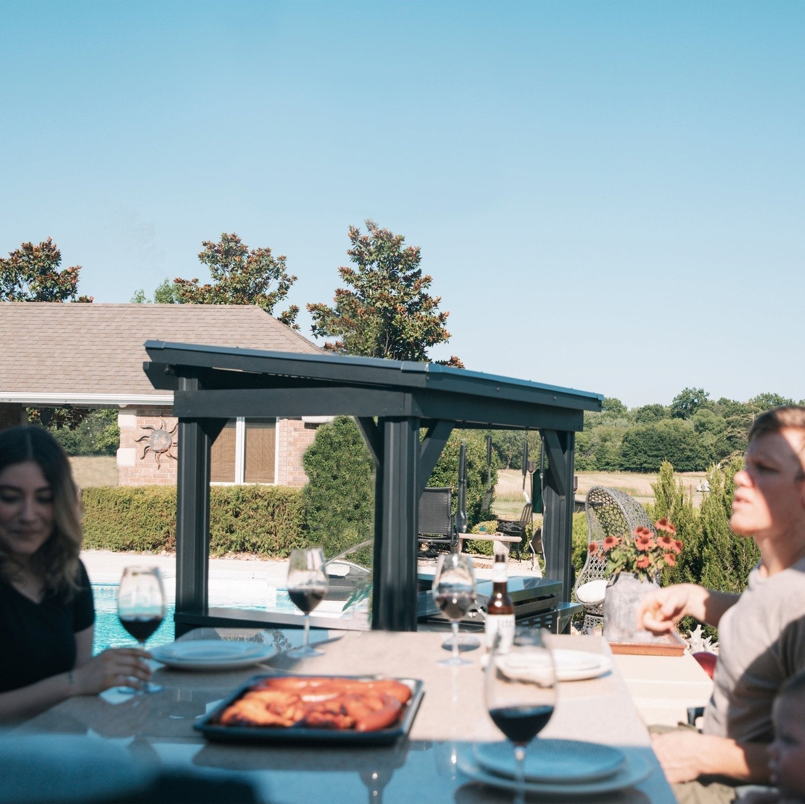 Rockport Steel Grill Gazebo