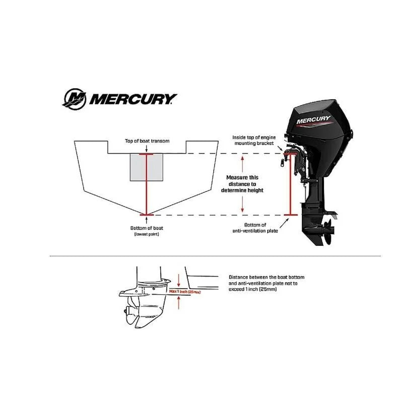 Mercury 4HP Tiller FourStroke Outboard Motor