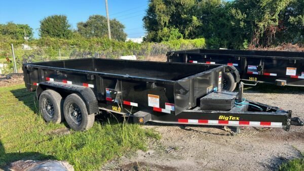 14 Foot Big Tex Low Profile with Spreader Gate Black Dump Trailer (14LD-14BK) - TryIlluminate