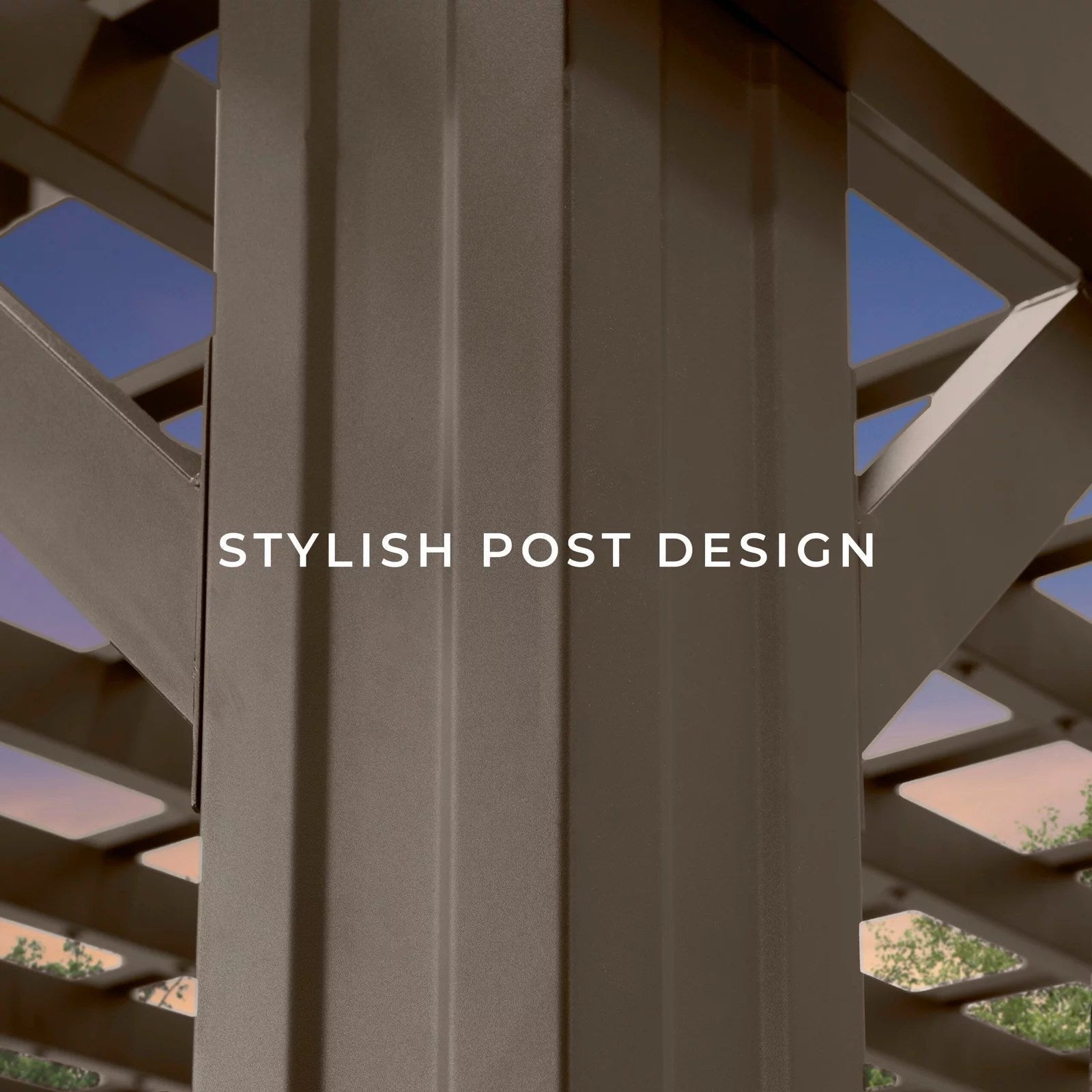 14×10 Ashford Traditional Steel Pergola With Sail Shade Soft Canopy - TryIlluminate