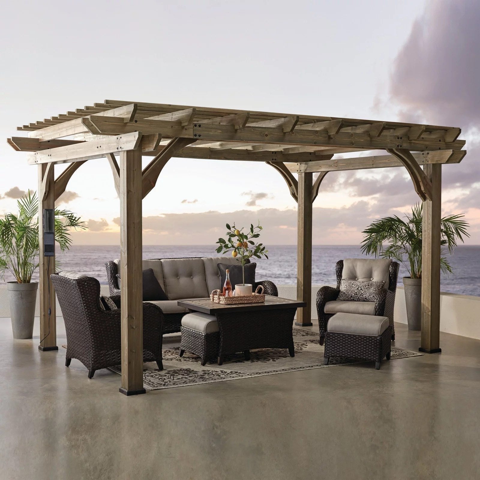 14×10 Somerville Pergola - TryIlluminate