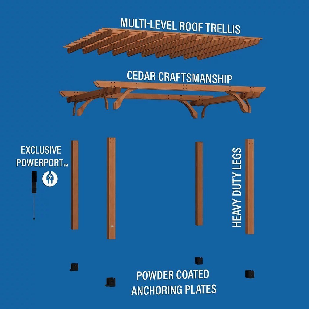 14X12 BEAUMONT PERGOLA - TryIlluminate