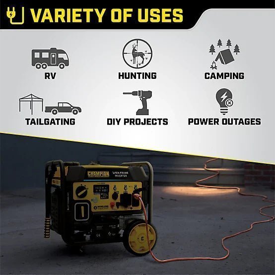 Champion Power Equipment 4,500/3,650-Watt Gasoline Powered OFI Generator with ParaLINK, Remote Start