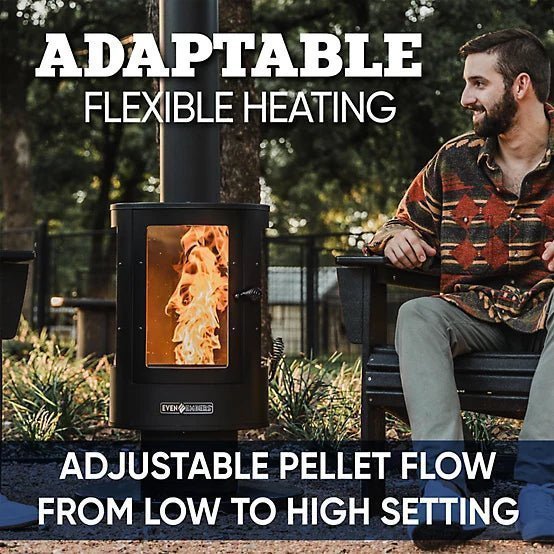 Even Embers Pellet-Fueled Patio Heater, 100 sq. ft., 70,000 BTU