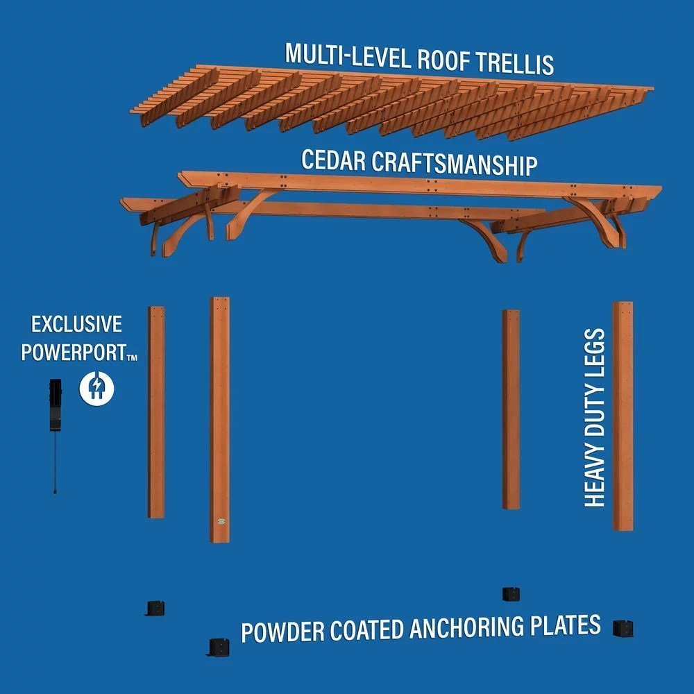 16X12 BEAUMONT PERGOLA - TryIlluminate