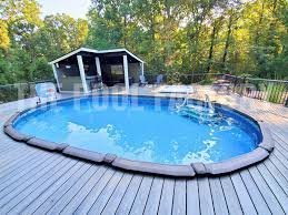 18’x33′ Saltwater LX Oval Above Ground Swimming Pool – Features Stainless Steel Skimmer Panel - TryIlluminate