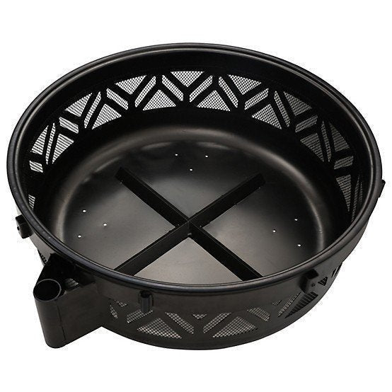 Red Mountain Valley 47 in. Wood-Burning Fire Pit with Adjustable BBQ Grate, Geometric