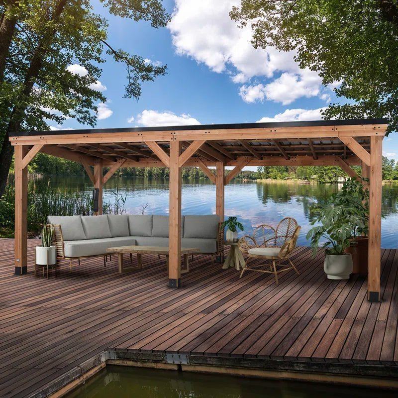 20 Ft. x 9.5 Ft. Patio Gazebo - TryIlluminate