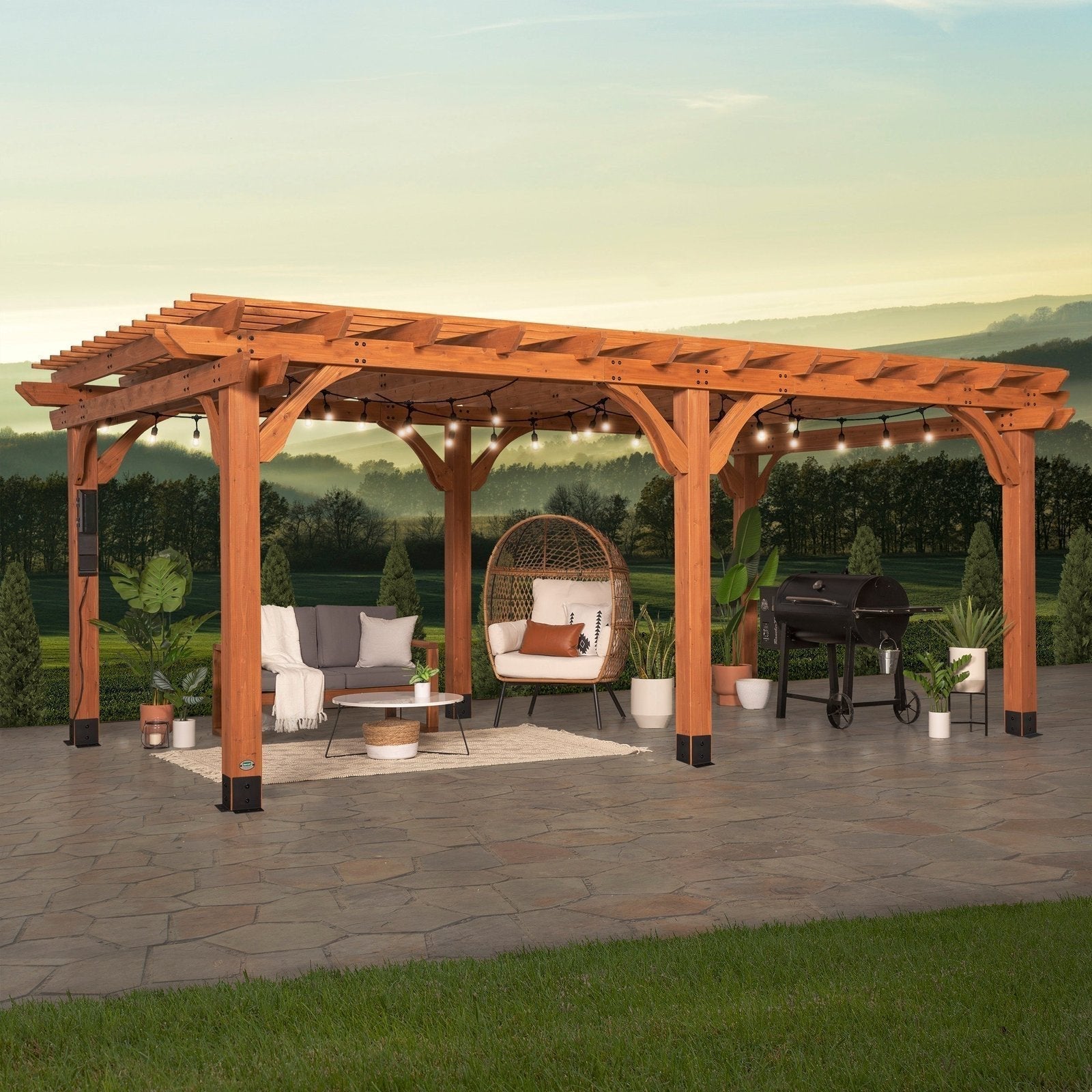20×12 Beaumont Pergola - TryIlluminate