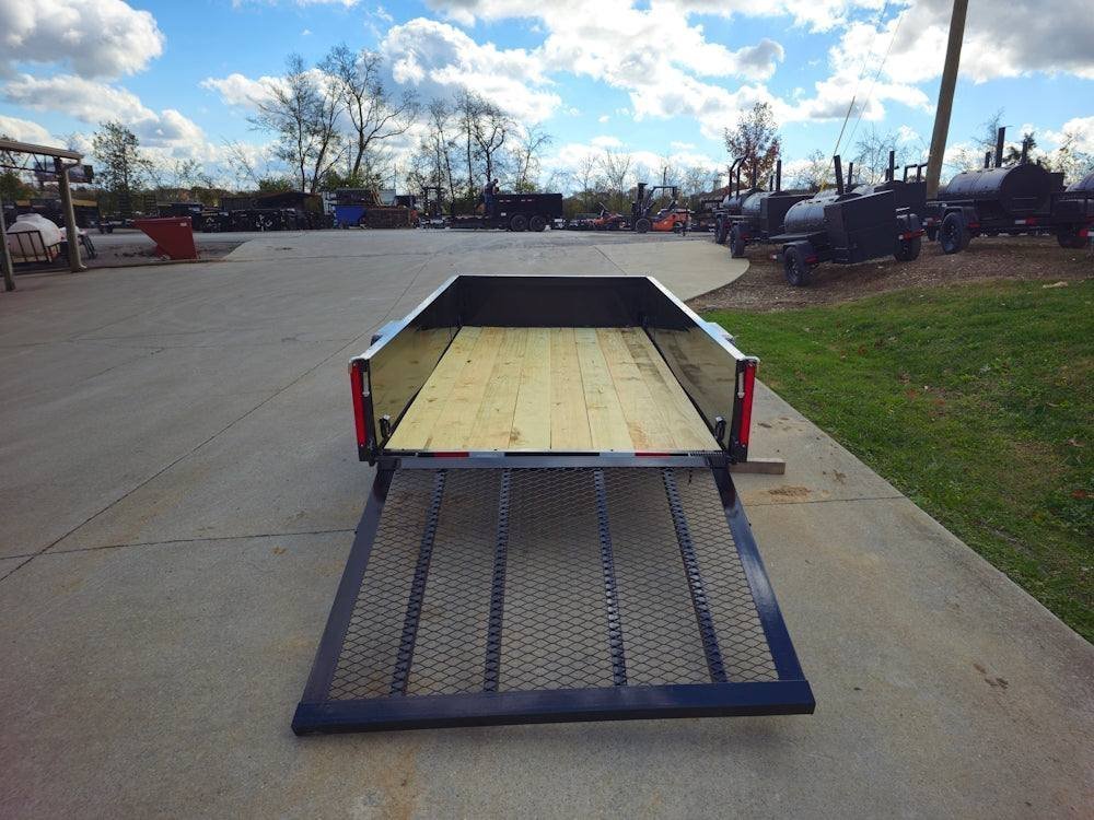 5′ X 10′ Utility Trailer Straight Deck 18″ Sides Tall Gate