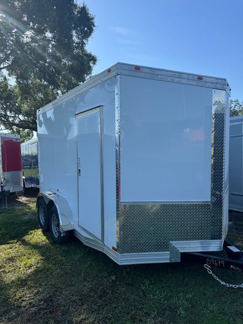 2025 7X12TA ENCLOSED CARGO TRAILER RAMP DOOR 9679 - TryIlluminate