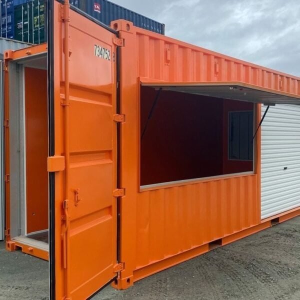 20FT Custom Orange Canteen Container - TryIlluminate