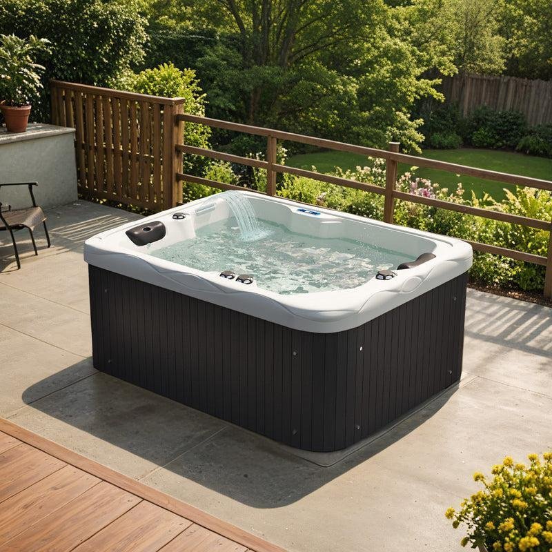 4-person Outdoor Hot Tub With 32 Water Jets And Digital Control System Patiowell - TryIlluminate