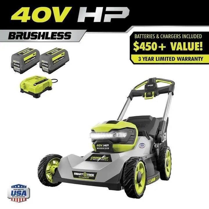 40V HP Brushless 21″ Self-Propelled Multi-Blade Mower Kits. - TryIlluminate