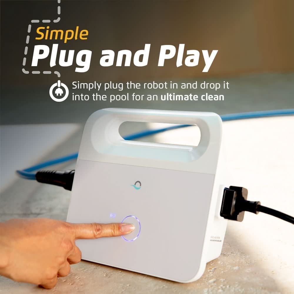 Dolphin Proteus DX5i Wi-Fi Robotic Pool Cleaner with Waterline Scrubber – For Pools up to 50 ft