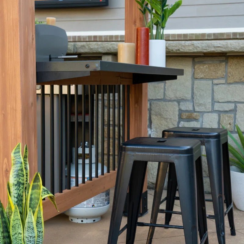 Saxony Xl 13 Ft. W X 6.5 Ft. D Solid Wood Grill Gazebo