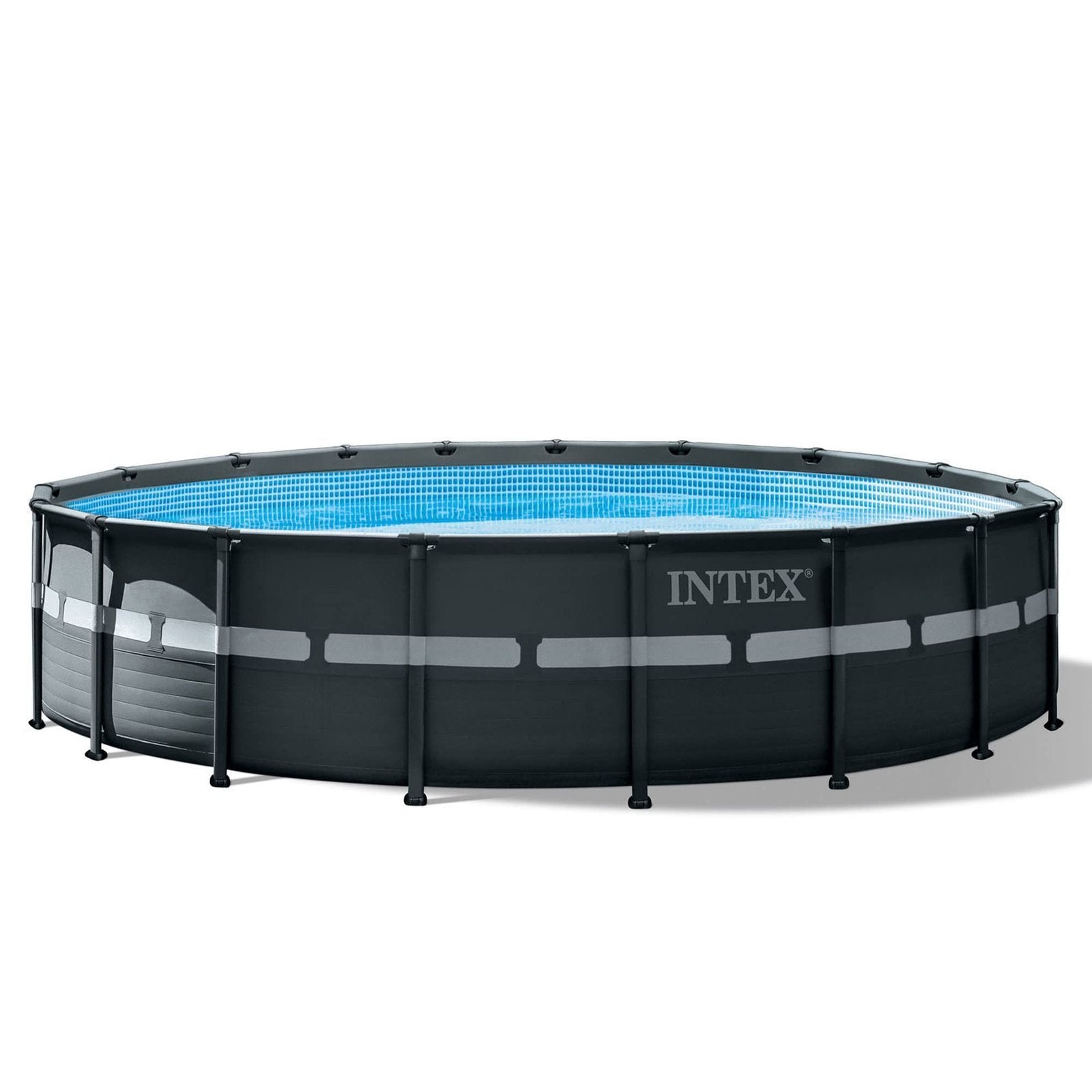 Intex Ultra XTR Frame 18′ x 52″ Above Ground Swimming Pool with Sand Filter Pump, Ladder, Cover, & Maintenance Accessory Kit with Vacuum and Skimmer