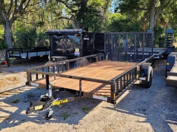 6.5X14 Big Tex Single Axle Black Utility Trailer (35SA-14BKRSX) - TryIlluminate
