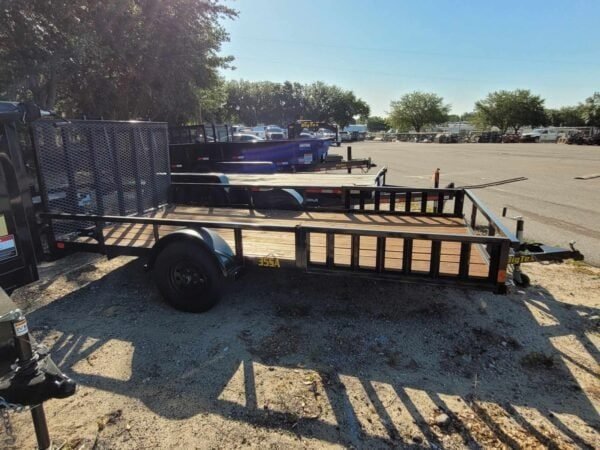 6.5X14 Big Tex Single Axle Black Utility Trailer (35SA-14BKRSX) - TryIlluminate