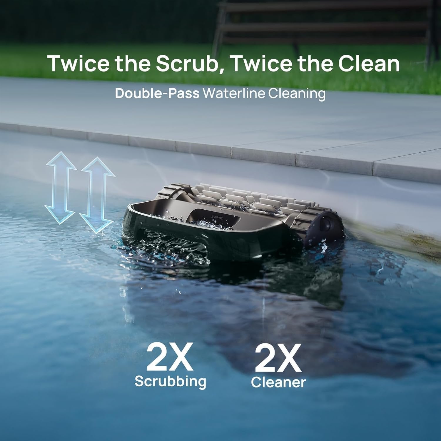 Beatbot AquaSense 2 Pro Robotic Pool Cleaner – 5-in-1 Cordless Skimmer & Clarifier, App-Controlled, Smart Parking, Up to 3,875 Sq. Ft. – Obsidian