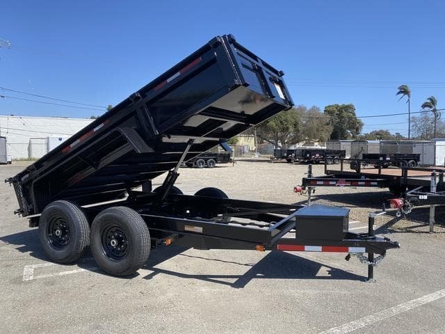 6×12 Dual-Axle Dump Trailer – 12,000 lb Heavy-Duty Hauler for Construction & Landscaping