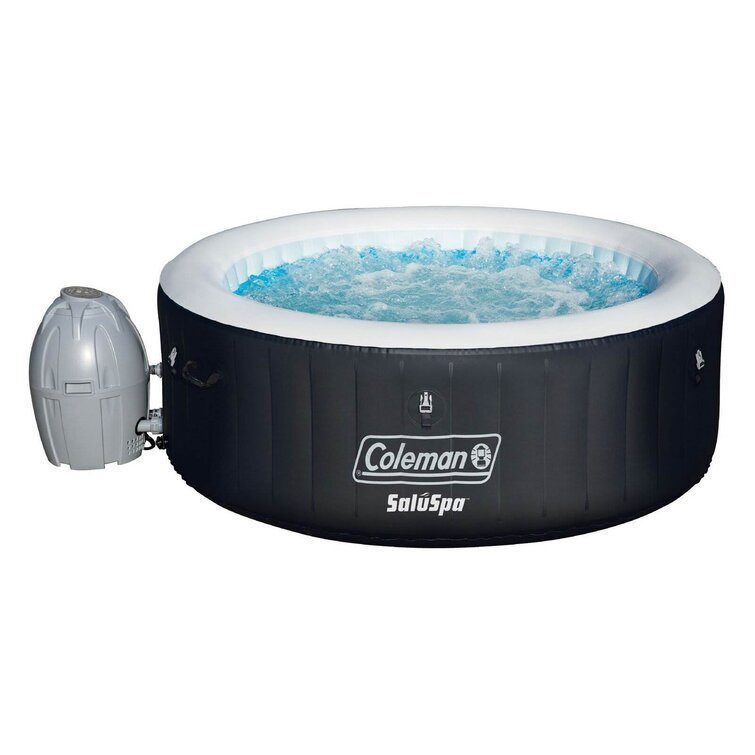 Coleman Saluspa 4 Person Inflatable Hot Tub Spa + 12 Filter Cartridge Refills