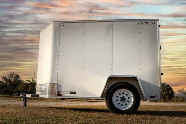 Small White Enclosed Trailer