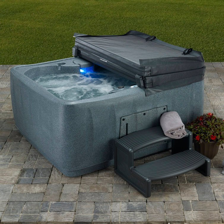 Premium AR150 4-Person 12-Jet Plug & Play Hot Tub with Ozone, powered By Jacuzzi Pumps