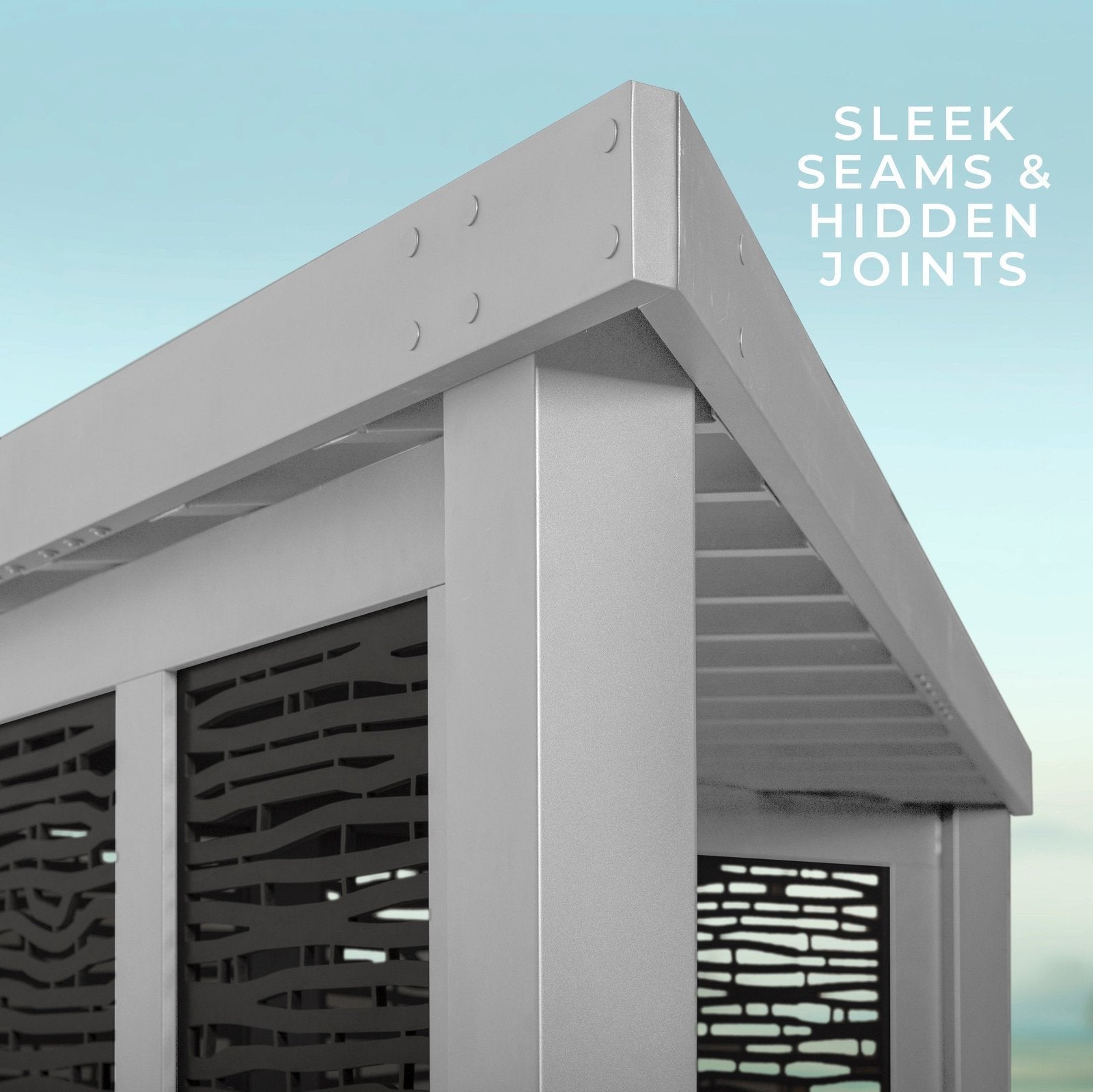 Richmond Modern Steel Cabana Pergola