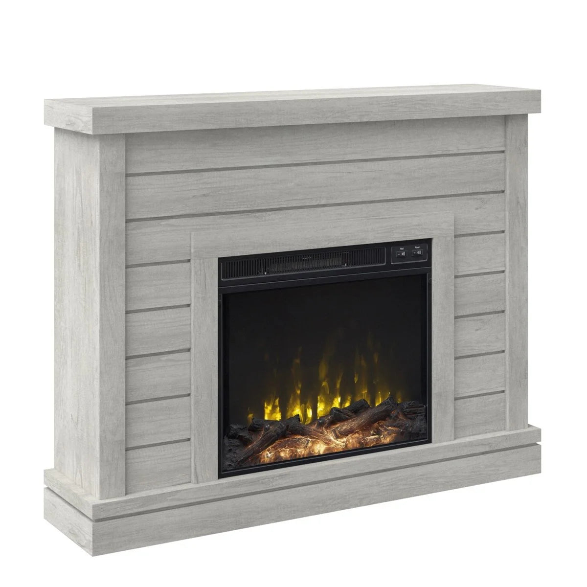 Alaya Wall Mounted Electric Fireplace Sand & Stable Finish - TryIlluminate