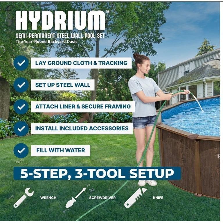 Aquarian Resort Value 24′ Round 52″ Tall Above Ground Pool Package lesecho2452les - TryIlluminate