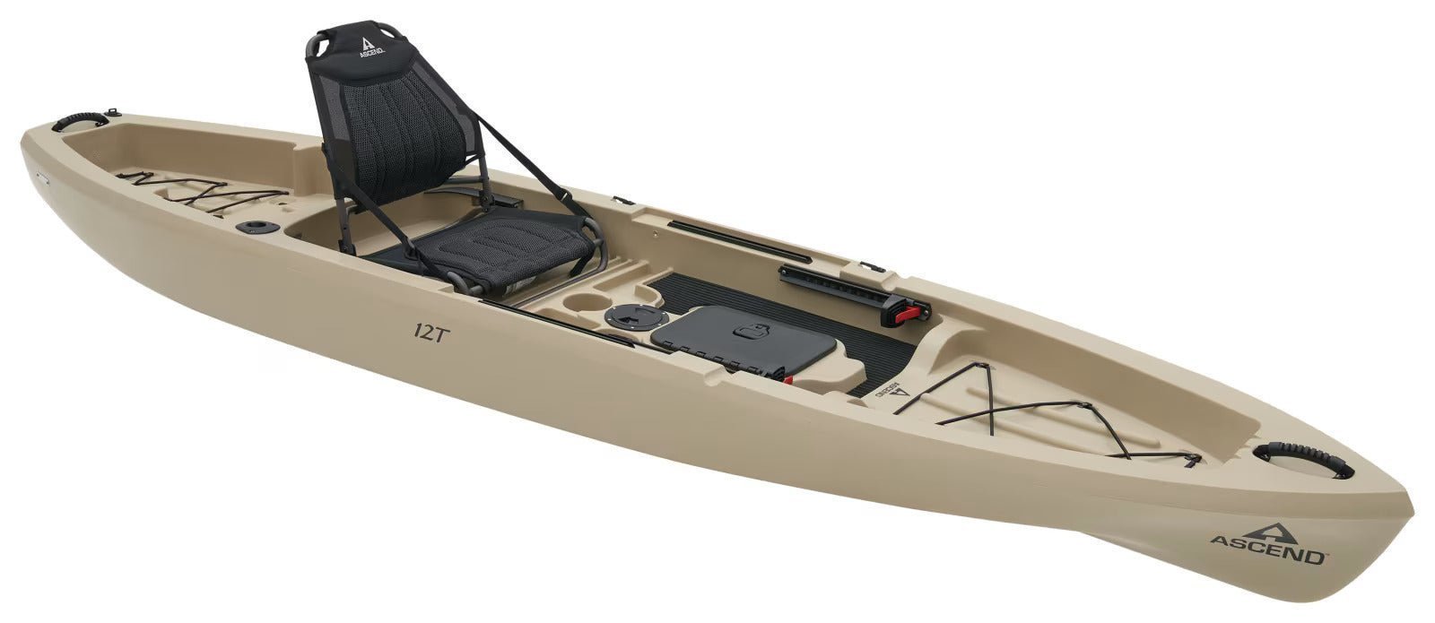 ASCEND 12T 12 ft Sit-On-Top Fishing Kayak – Stable Recreational Angler Kayak