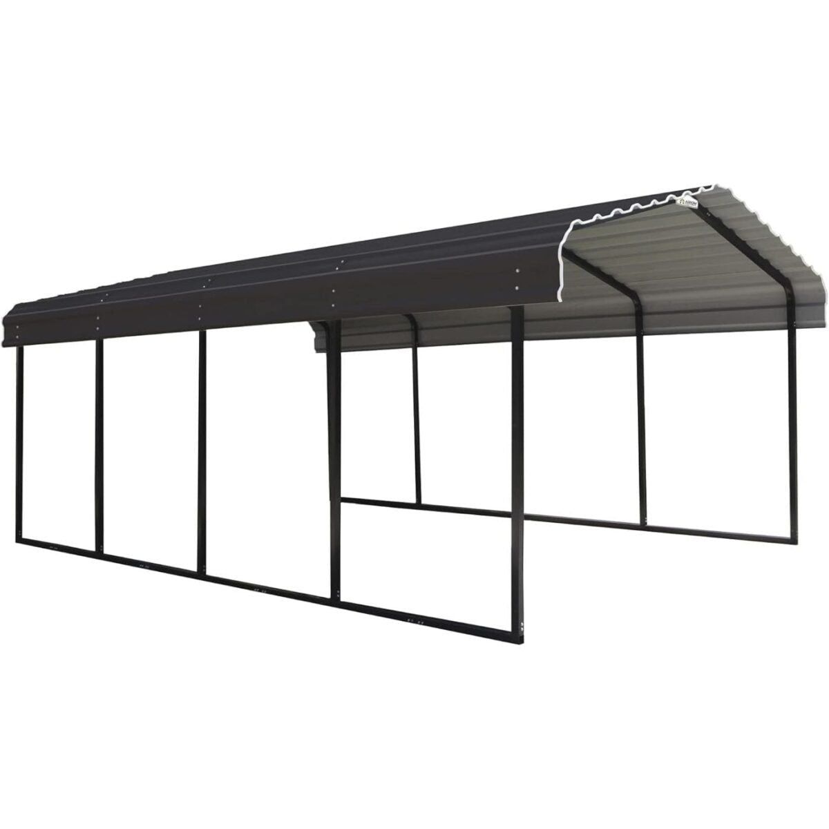 Arrow 12' x 20' x 7' Heavy-Duty Steel Carport DIY Kit Galvanized Metal Roof Vehicle and Equipment Storage Shelter - TryIlluminate