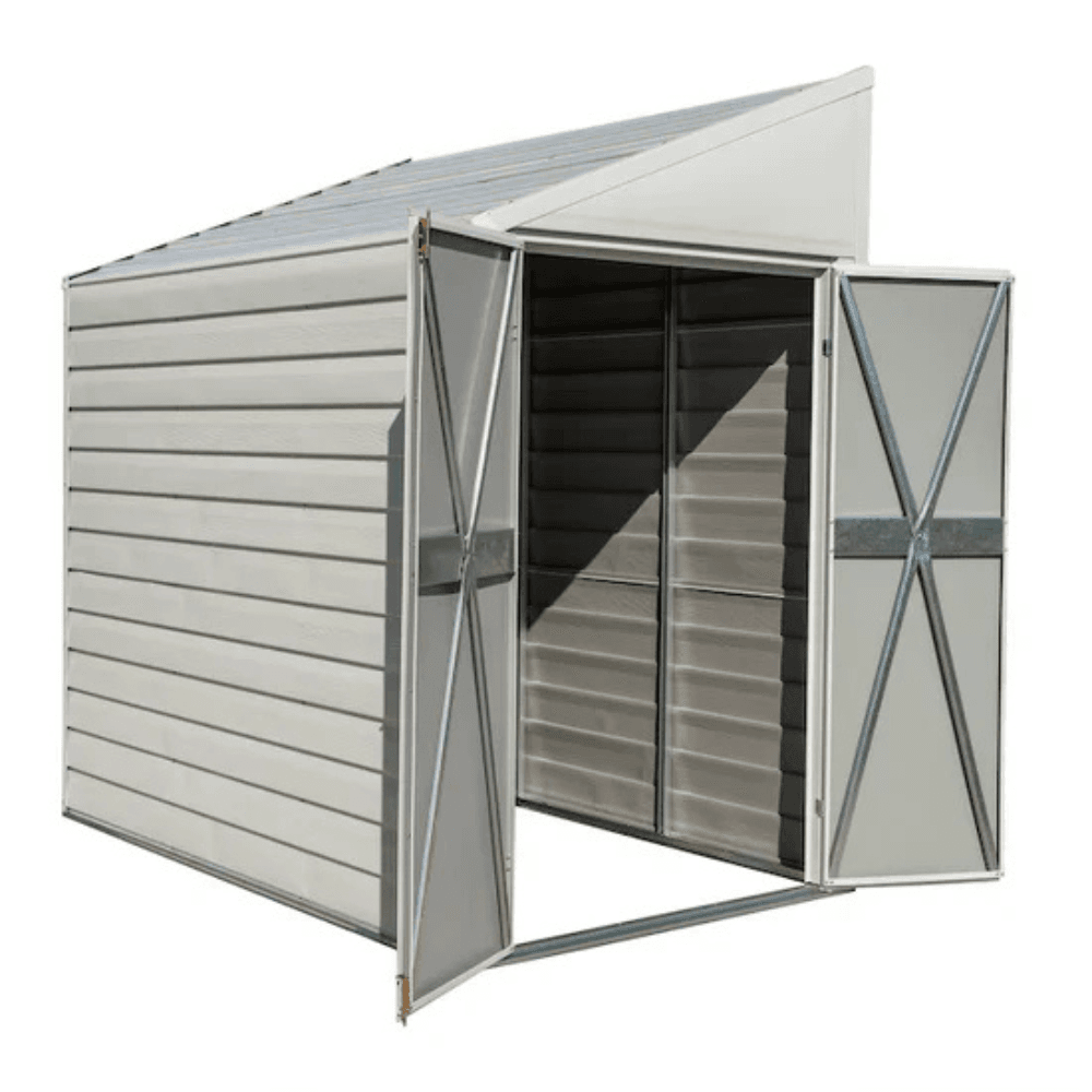 Arrow Yardsaver 4' x 7' Galvanized Steel Lean-To Storage Shed - TryIlluminate