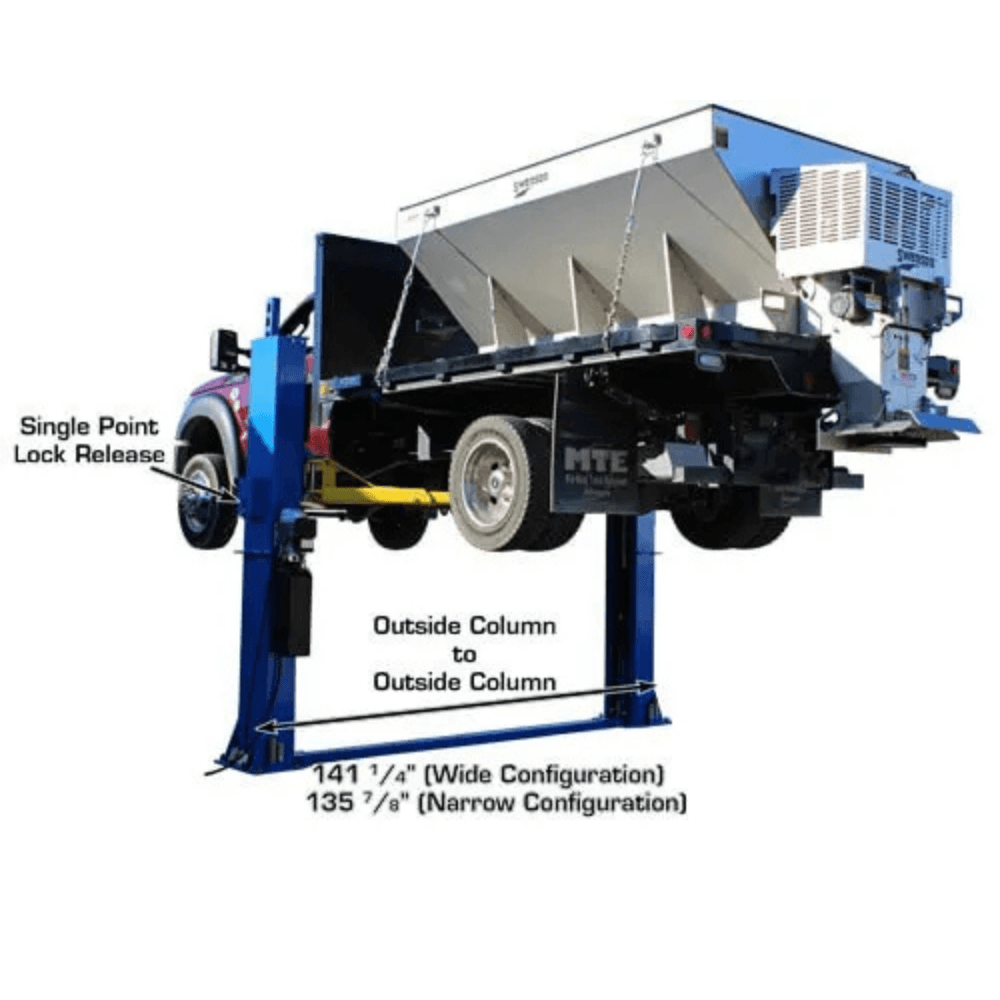 Atlas BP12000X 12,000 Lb. Capacity Heavy-Duty Baseplate 2-Post Car Lift - TryIlluminate