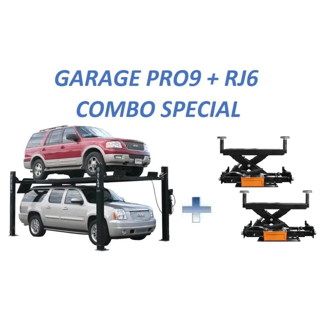 Atlas Pro9000 4 Post Lifts with RJ6 Rolling Jacks - TryIlluminate