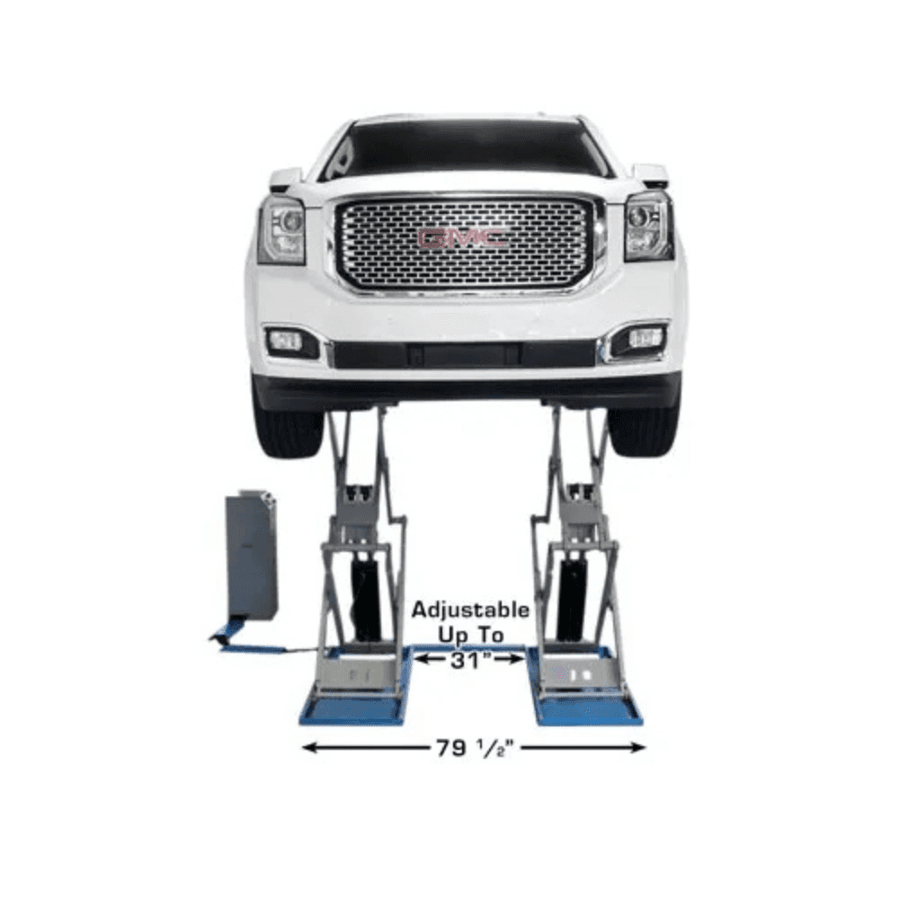 Atlas SLP-9K 9000 Lb. Capacity Commercial Full-Rise Scissor Car Lift - TryIlluminate