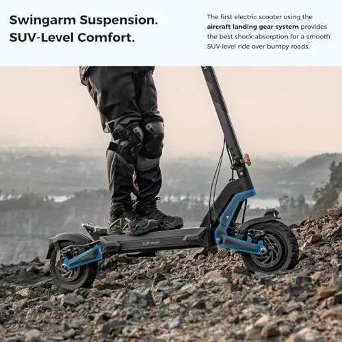 Ausom L2 Max 2000W Dual Motor Electric Scooter for Adults, 56 Miles Max Range Folding Off Road E Scooter, 31 Mph Top Speed,48V 20.8Ah Batterys, E-ABS and Dual Disc Brakes, All-Round Lightings System - TryIlluminate