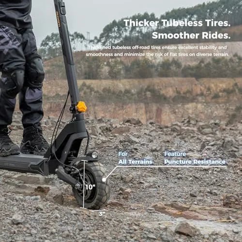 Ausom L2 Max 2000W Dual Motor Electric Scooter for Adults, 56 Miles Max Range Folding Off Road E Scooter, 31 Mph Top Speed,48V 20.8Ah Batterys, E-ABS and Dual Disc Brakes, All-Round Lightings System - TryIlluminate