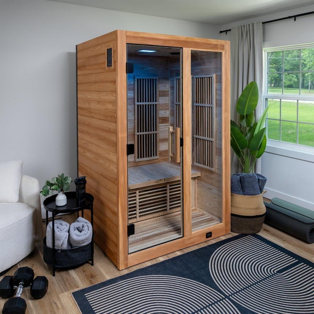 Backyard Discovery 2-Person Indoor Infrared Sauna Premium Cedar Wood - TryIlluminate