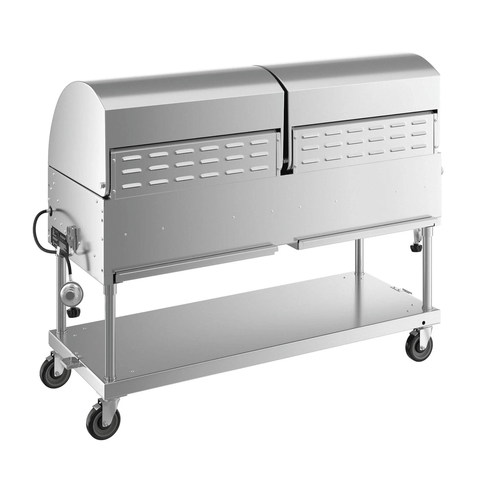 Backyard Pro LPG60RD 60″ Stainless Steel Liquid Propane Outdoor Grill With Roll Dome - TryIlluminate