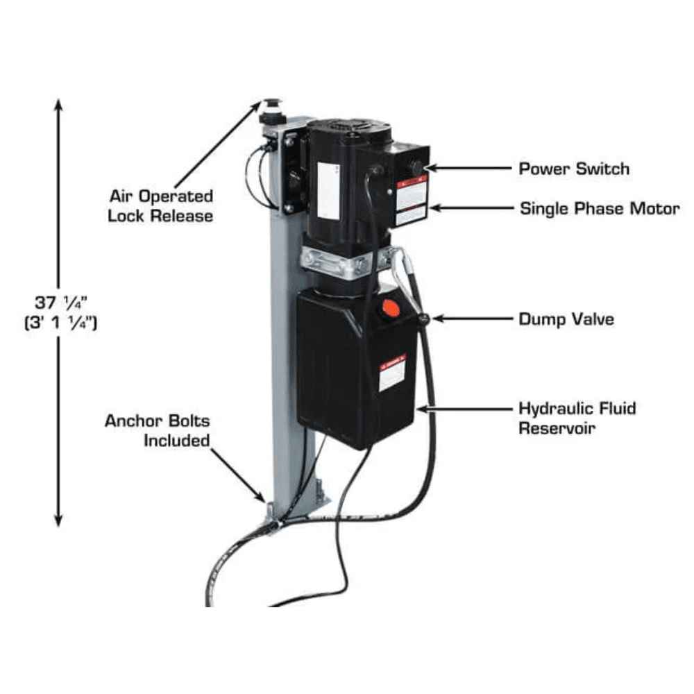 BendPak LR-60 Low-Rise Car Lift 6000 Lb Capacity 110V Compact - TryIlluminate