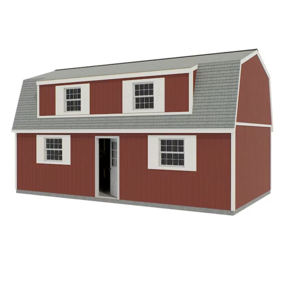 Best Barns Camp Reynolds 16' x 32' Two-Story Gambrel Wood Storage Shed - TryIlluminate