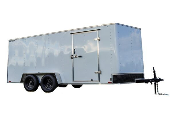 Big White Enclosed Trailer - TryIlluminate