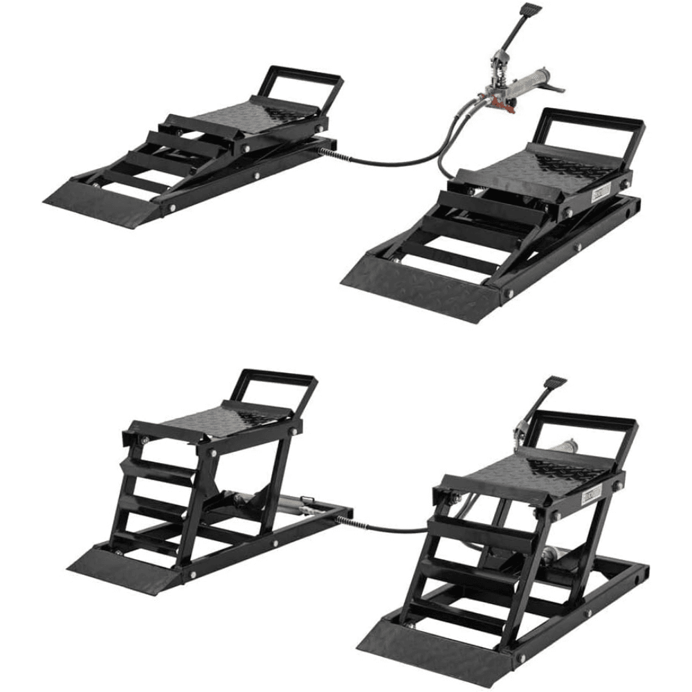 Black Widow 3,000 lbs. Hydraulic Underbody Access Car Lift with Ramp - TryIlluminate