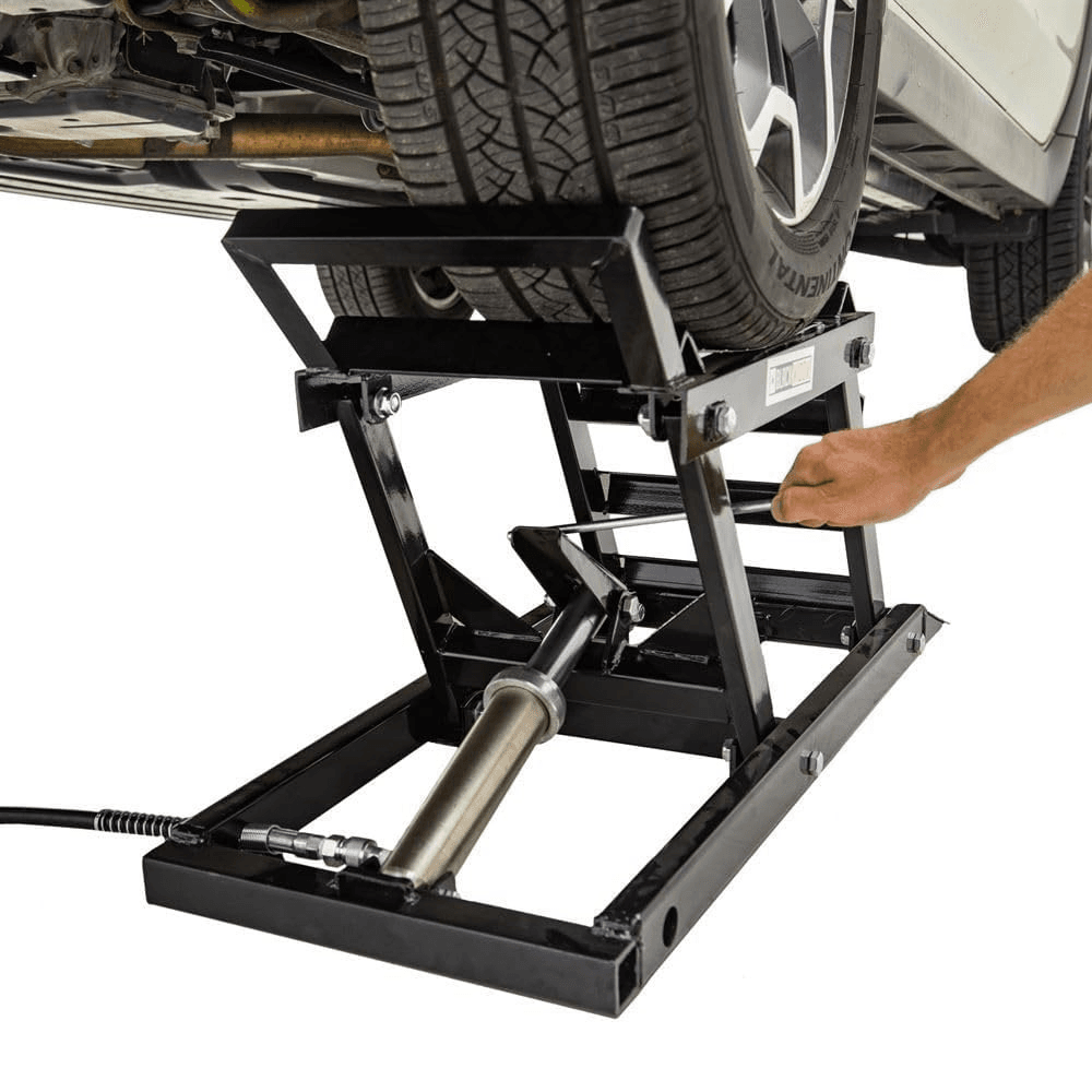 Black Widow 3,000 lbs. Hydraulic Underbody Access Car Lift with Ramp - TryIlluminate