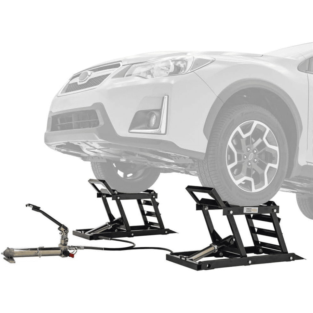 Black Widow 3,000 lbs. Hydraulic Underbody Access Car Lift with Ramp - TryIlluminate