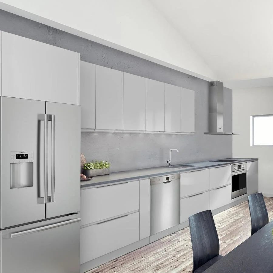 Bosch 100 Series PureDry 50-Decibel Front Control 24-in Built-In Dishwashers (Fingerprint-Resistant Stainless Steel) ENERGY STAR - TryIlluminate