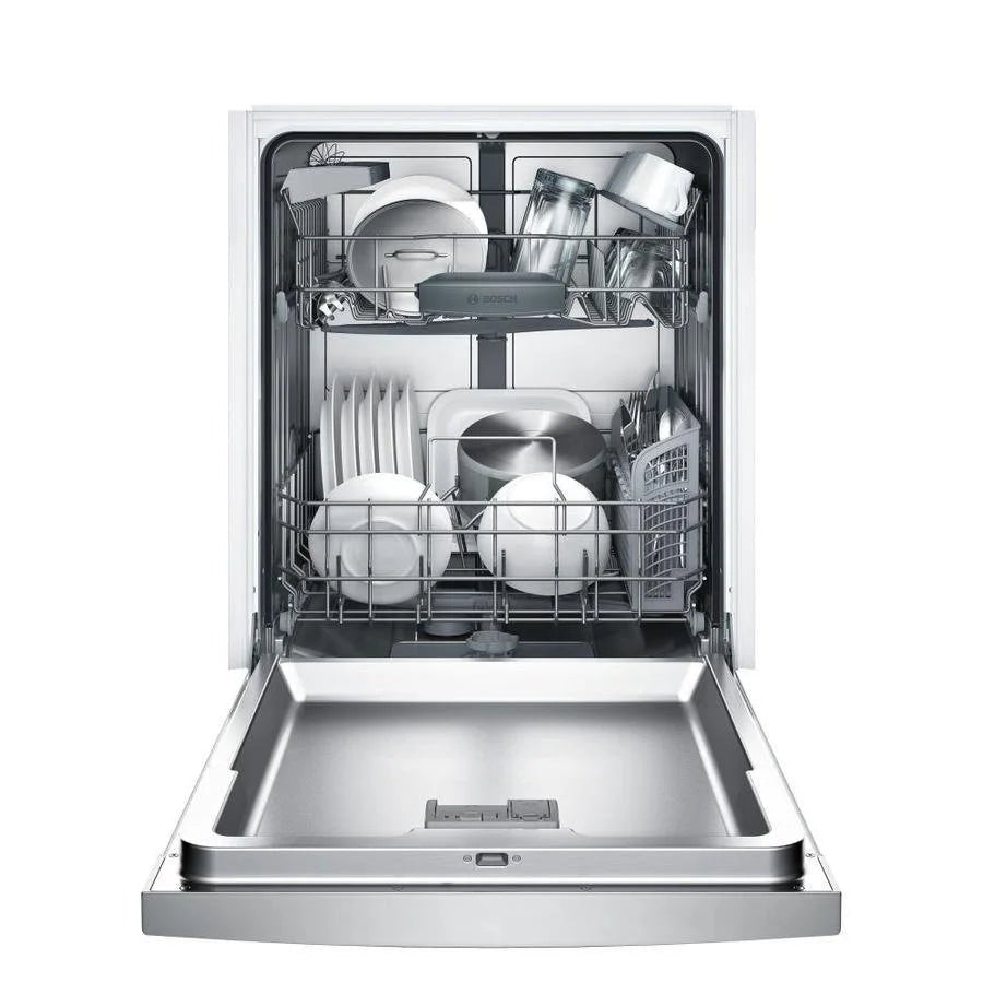 Bosch 100 Series PureDry 50-Decibel Front Control 24-in Built-In Dishwashers (Fingerprint-Resistant Stainless Steel) ENERGY STAR - TryIlluminate